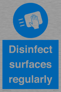 Disinfect surfaces regularly